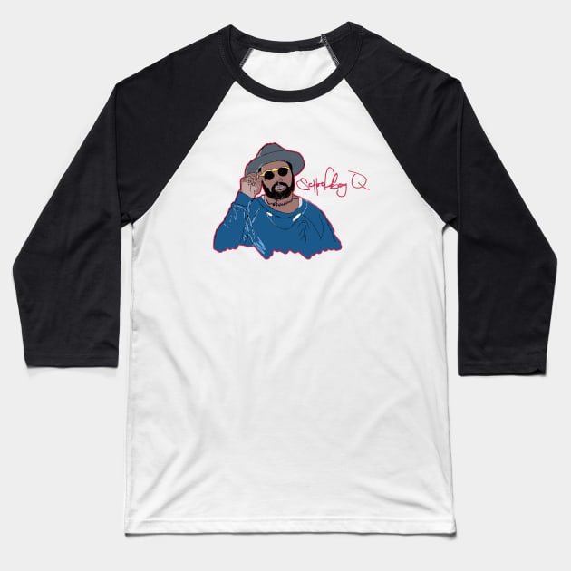 Schoolboy Q Baseball T-Shirt by Duzgoren